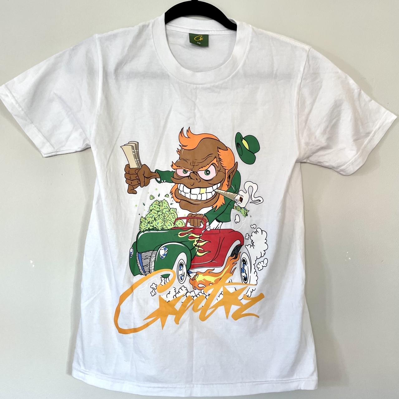 CORTEIZ LEPRECHAUN 420 T-SHIRT WHITE RRP... - Depop