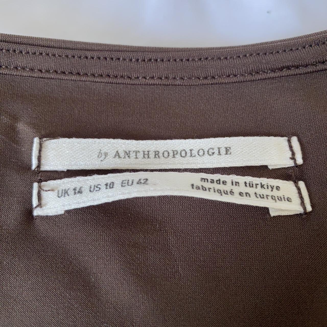 Anthropologie Women's Brown Shirt | Depop