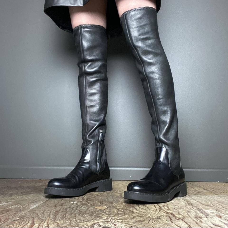 Prada hot sale stretch boots