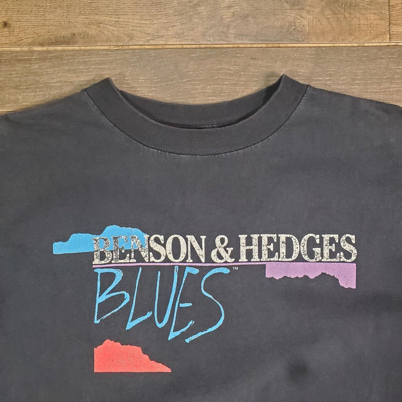 Vintage 80s Benson & Hedges Cigarettes Blues Biggest... Depop