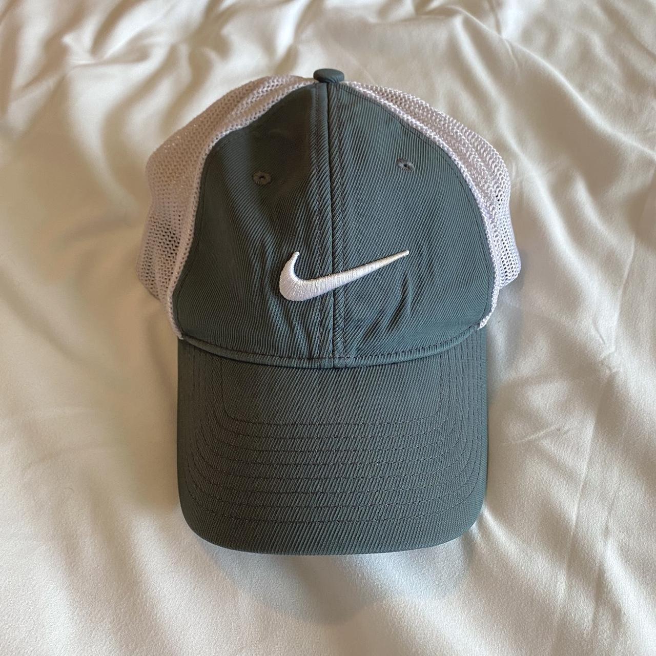 Nike Women's Green and Khaki Hat | Depop