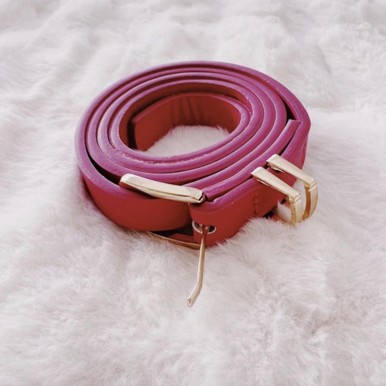 SHEIN Women's Pink Belt Depop