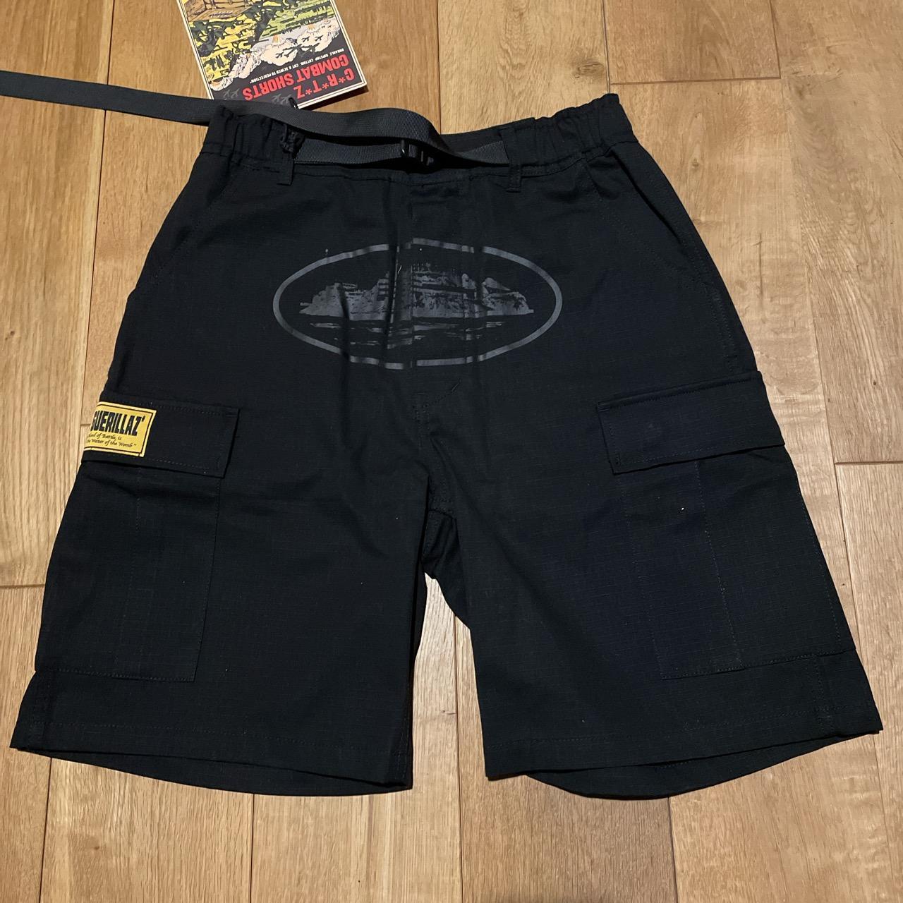 Corteiz Black Cargo Shorts (S) HAVE PROOF OF... - Depop