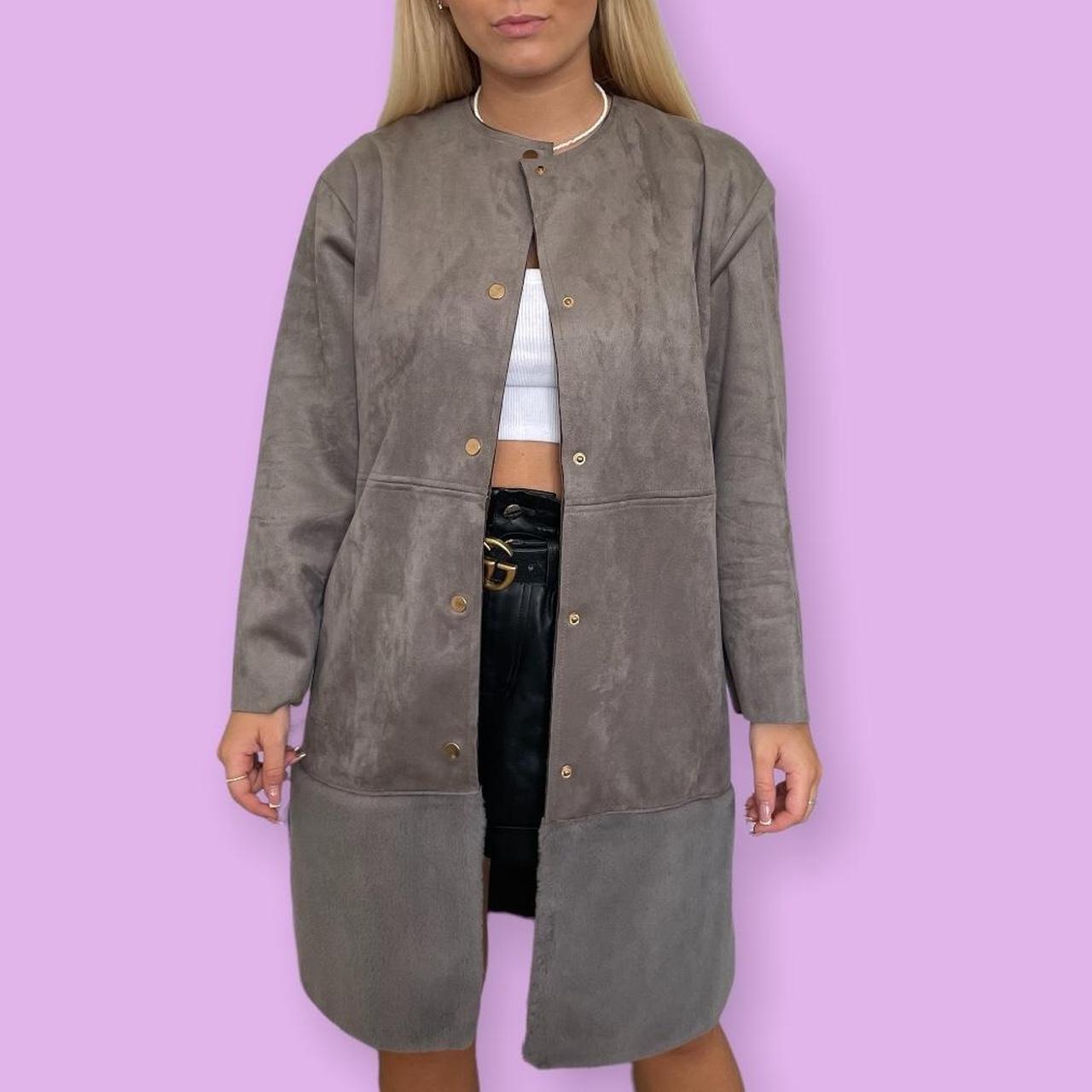 Zara Women's Grey Jacket Depop