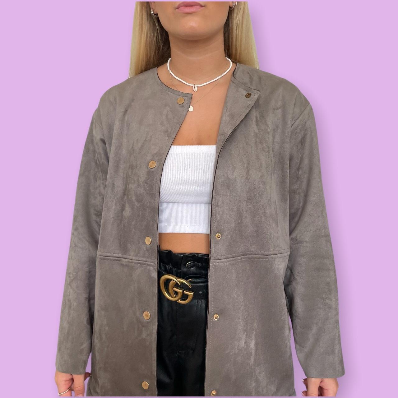 Zara Women's Grey Jacket Depop