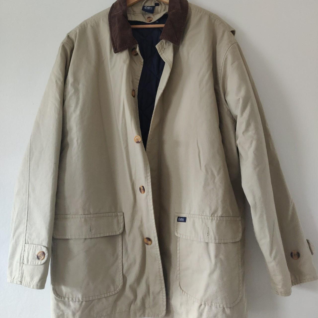 Cotton Traders Jacket in Cream XXL (XL) Really nice... - Depop