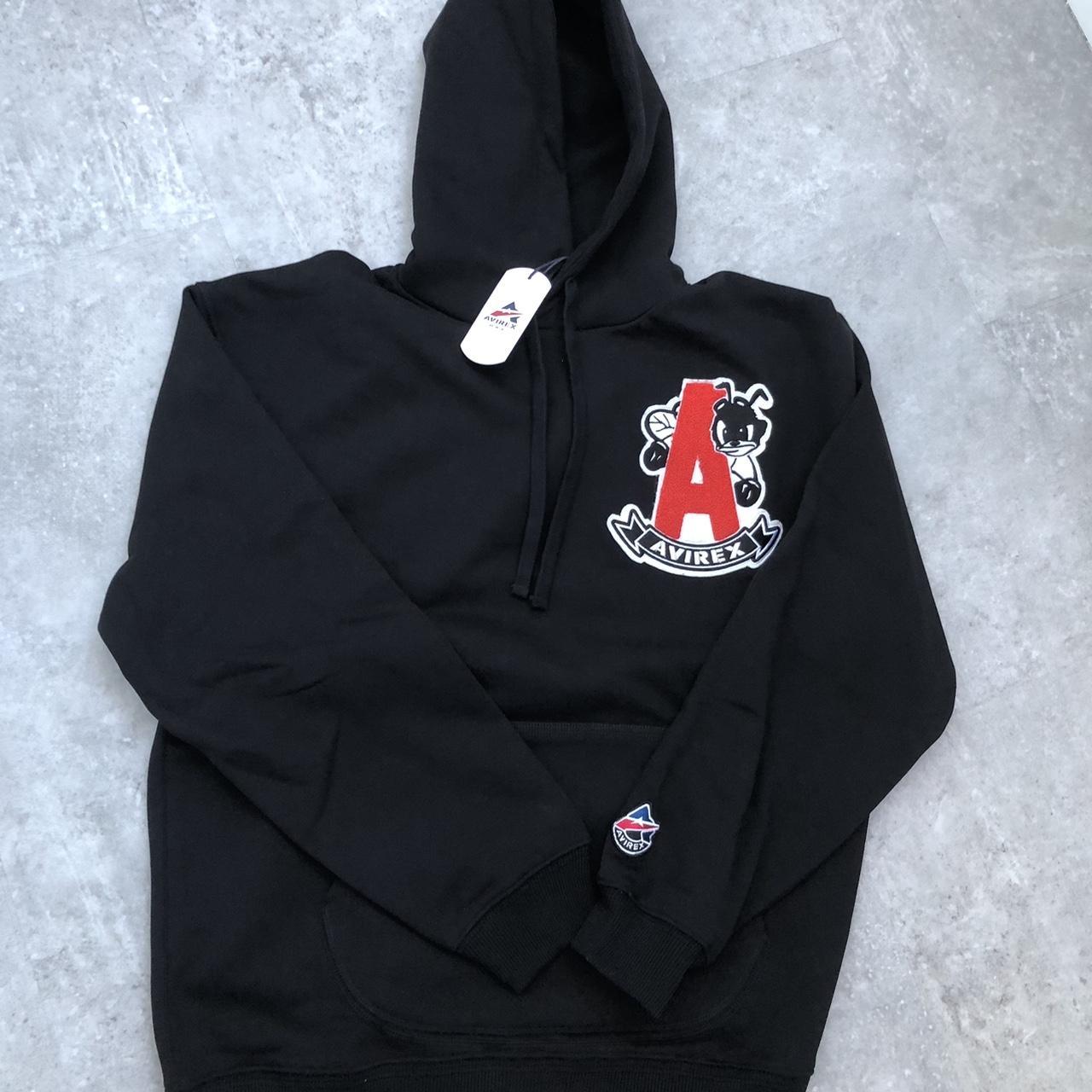 Avirex black and online red hoodie