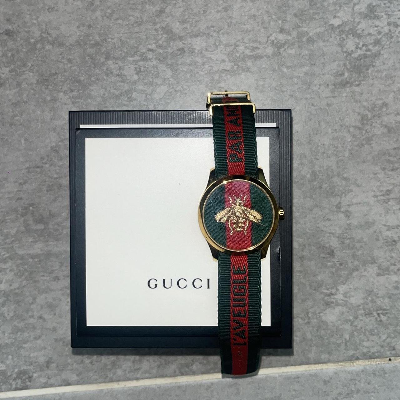 Rare Green and red strap Gucci watch. 100... Depop