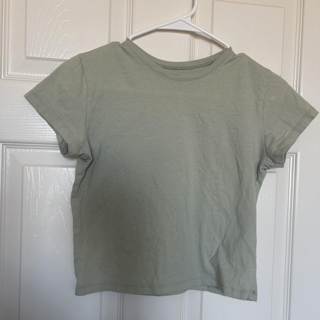 Sage Green Hollister Baby Tee Size S Must Have... - Depop