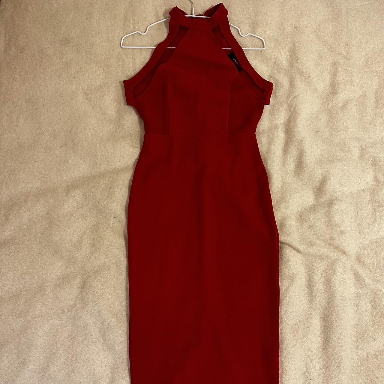 AX Paris red midi dress Mesh and cut out back... Depop