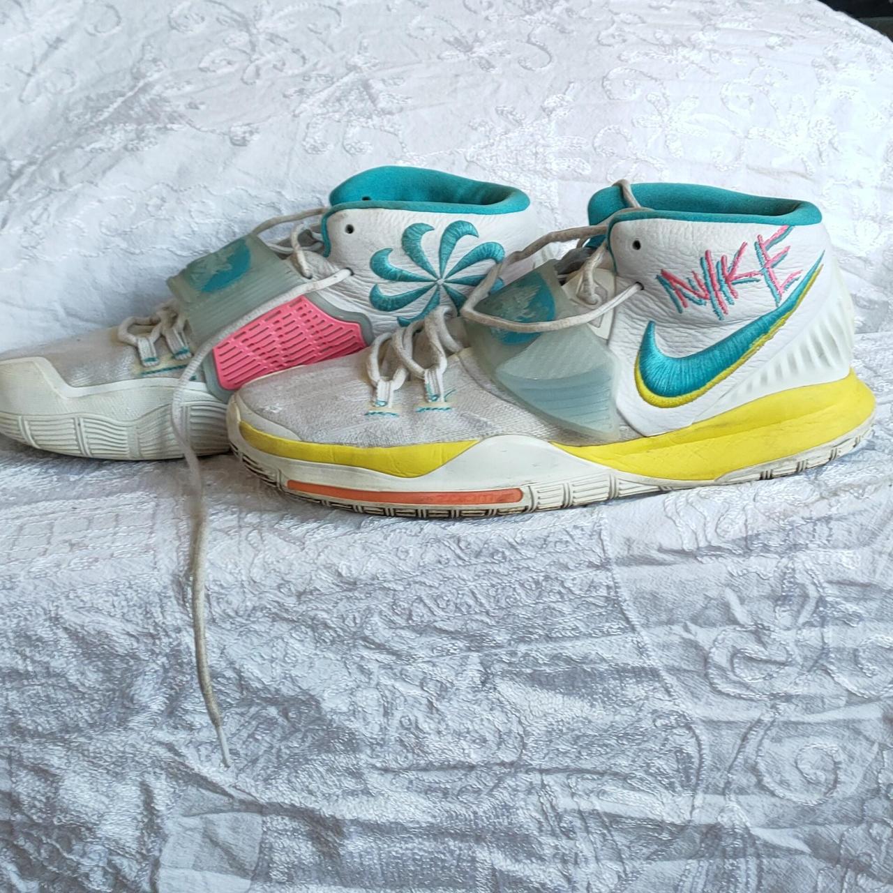 Nike Kyrie 6 neon graffiti Price is negotiable Depop