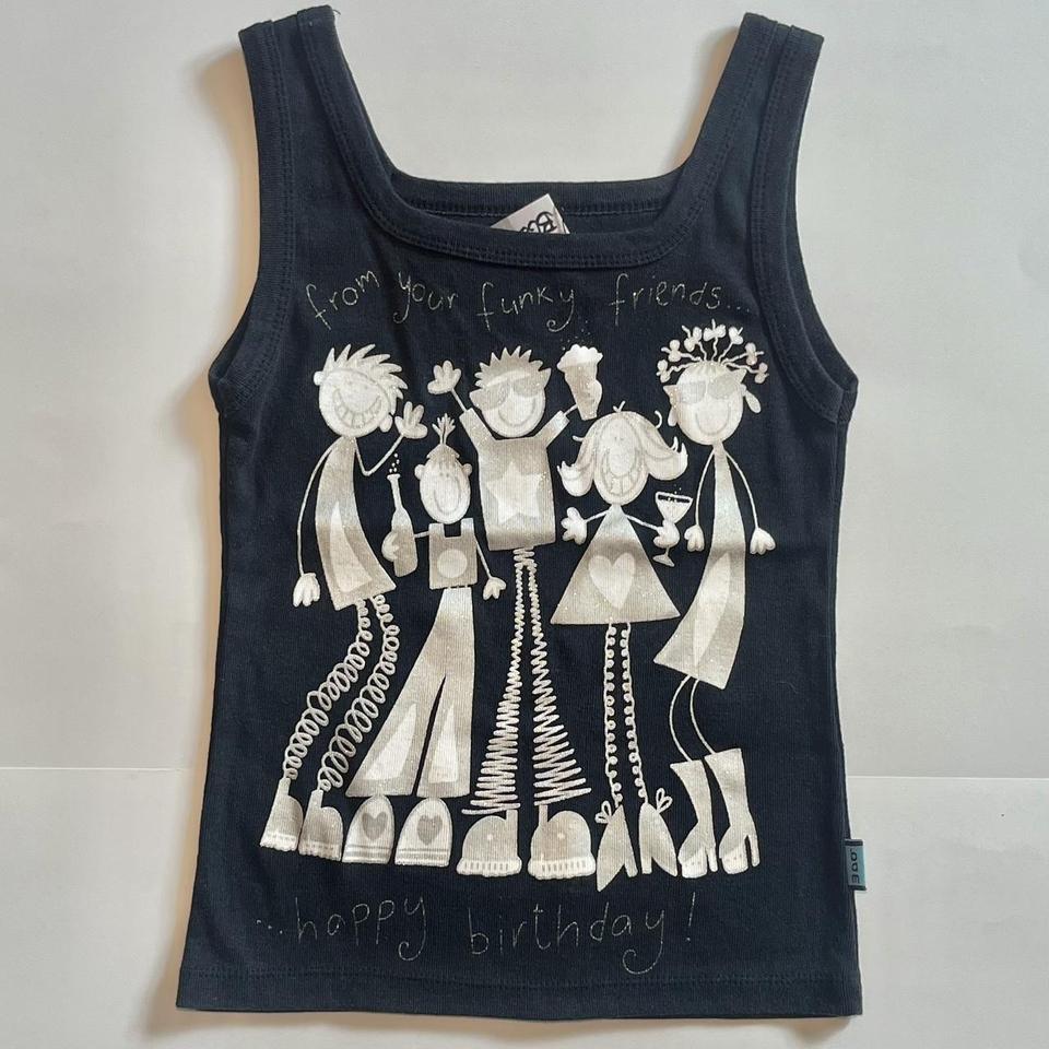 トップス 00s archive japanese label tank top y2k Y2K TANK TOP SUMMER GYARU HARAJUKU BLUE GIRLY STRIPED SPORTY