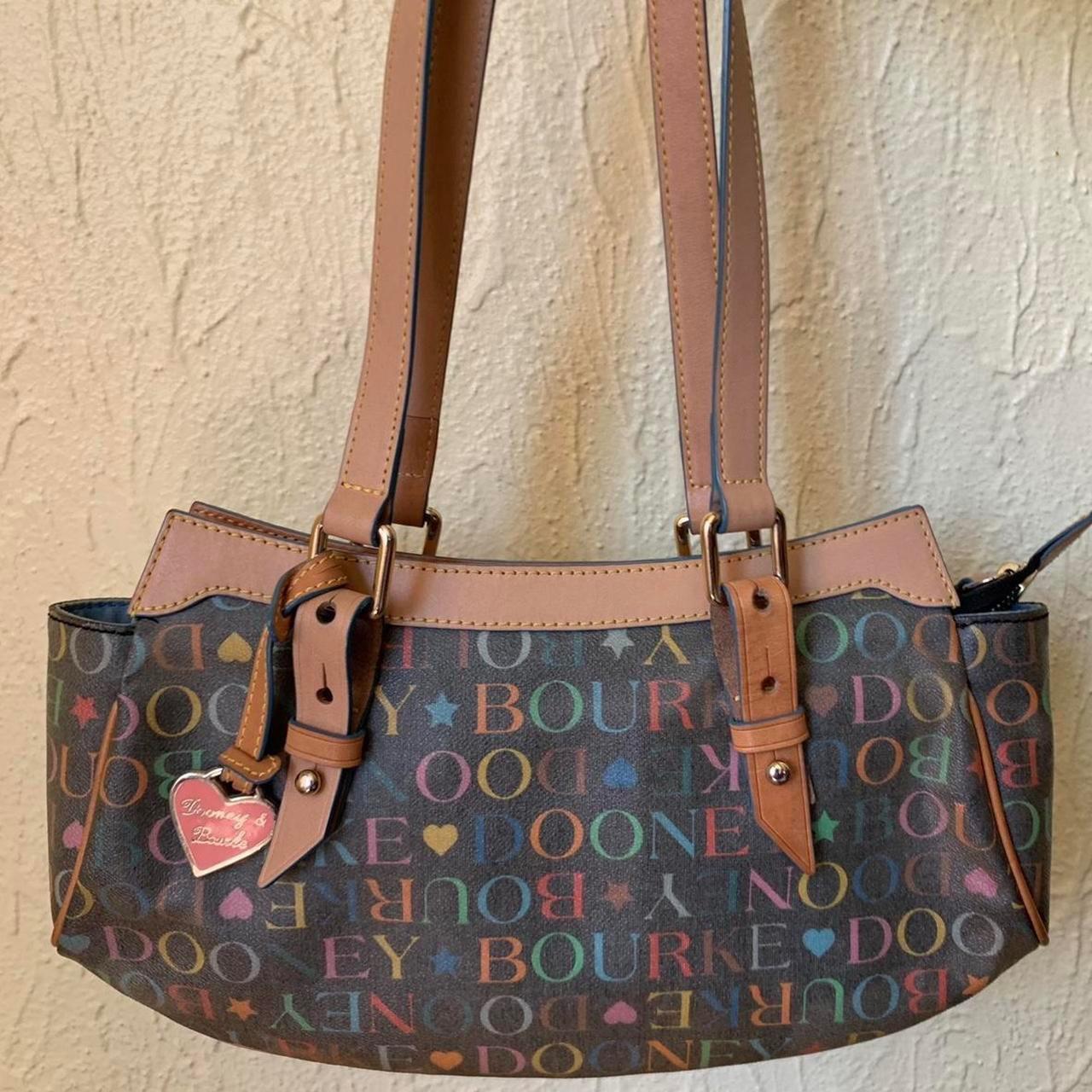 y2k Dooney and Bourke purse rainbow logo handbag /... Depop