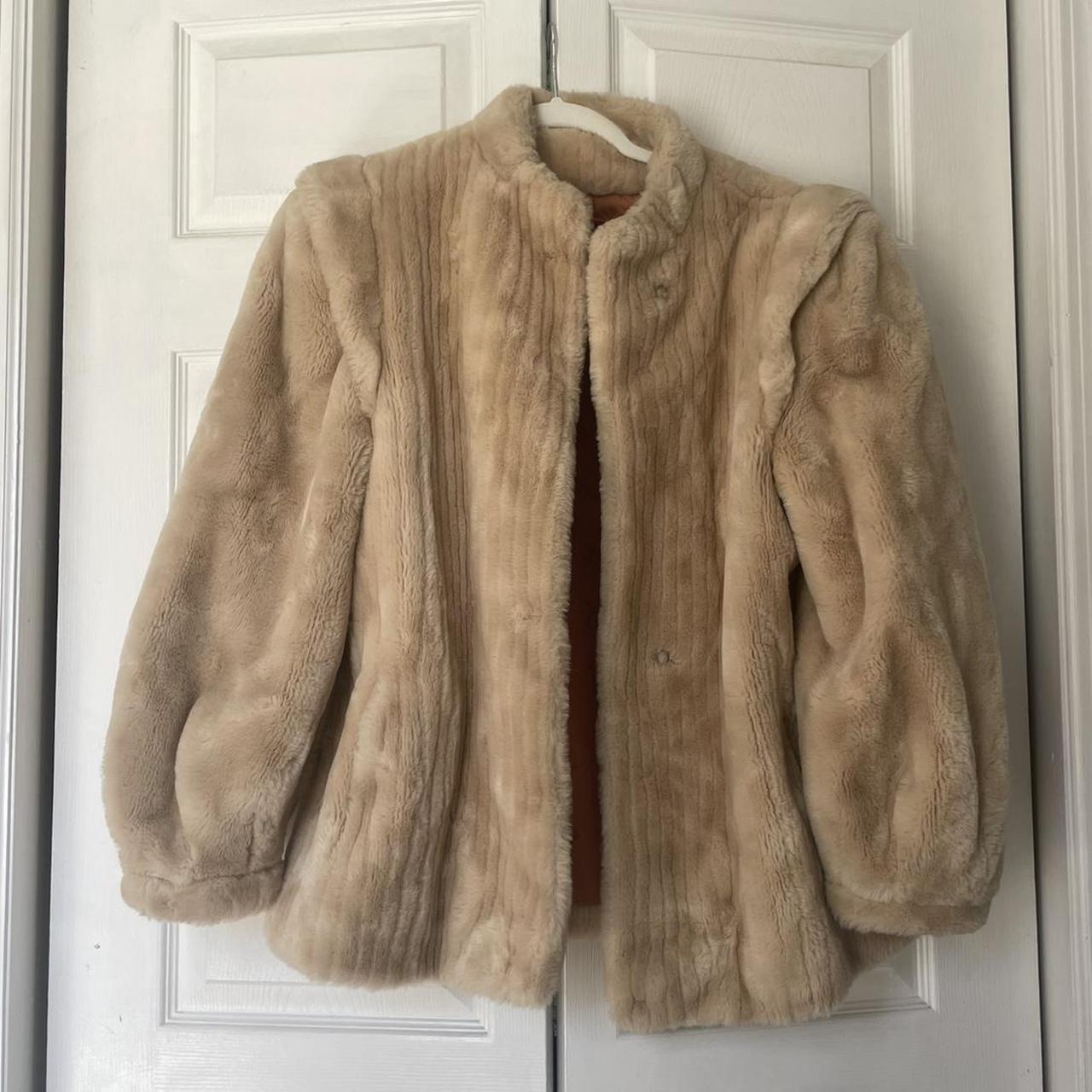 Vintage jordache shop faux fur coat