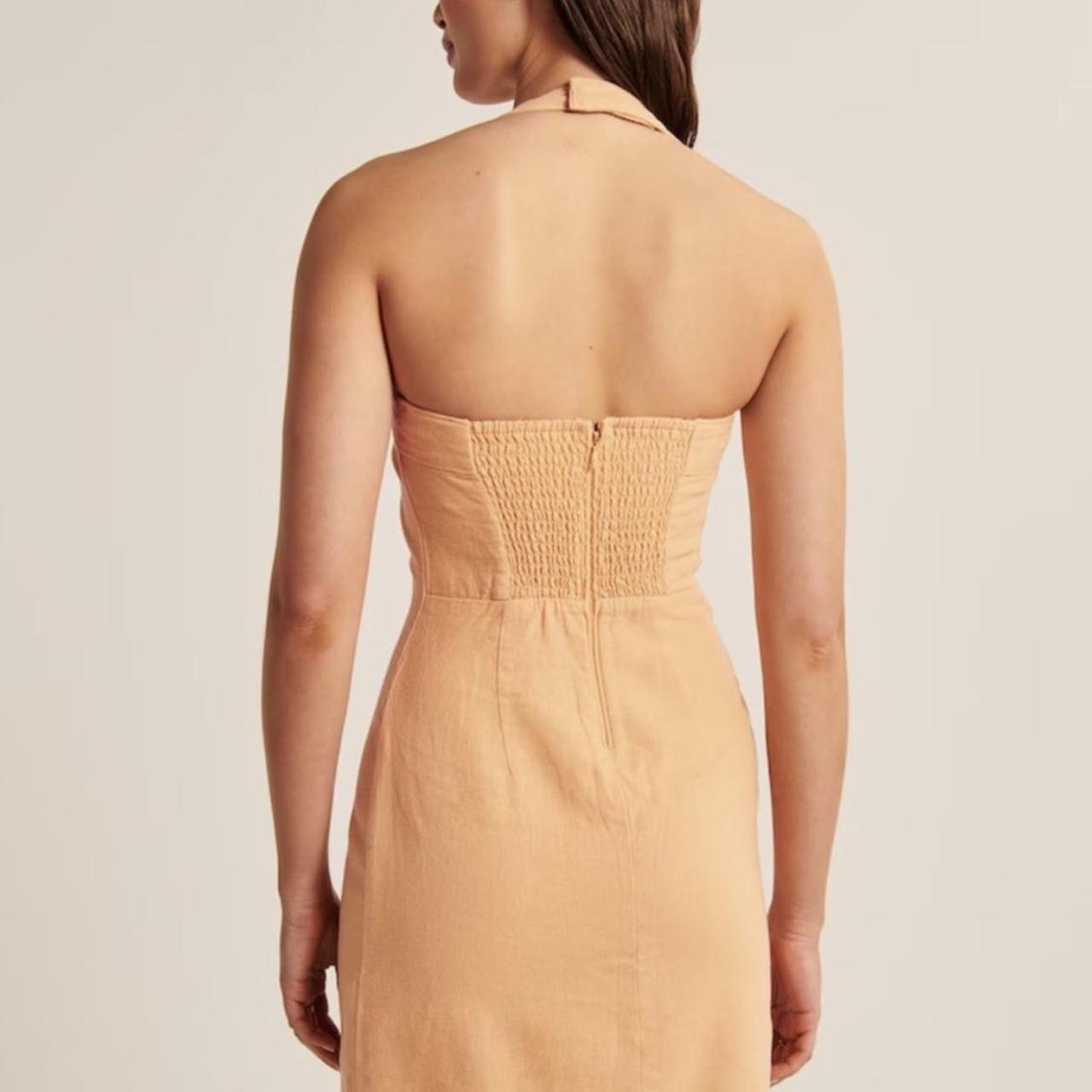 Abercrombie & Fitch Women's Orange Dress Depop