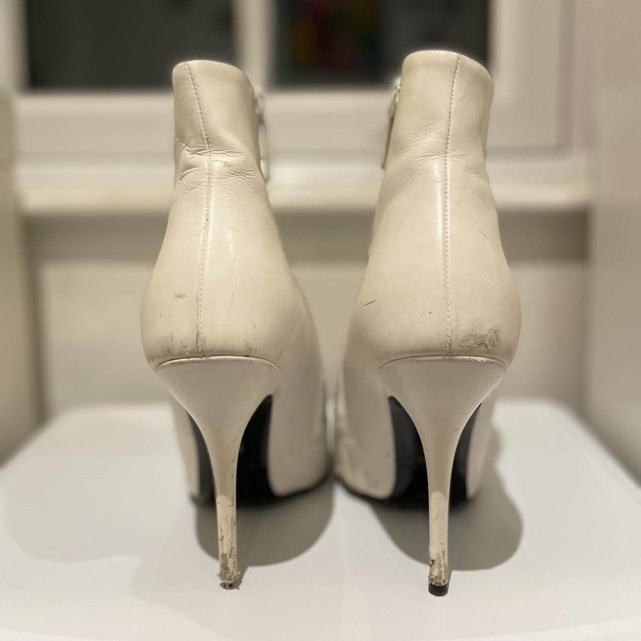 balenciaga white boots