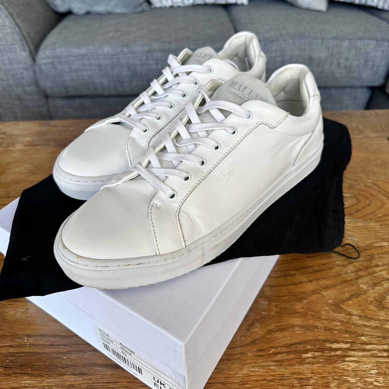 White Mallet Trainers - size 10. #mallet #arne... - Depop