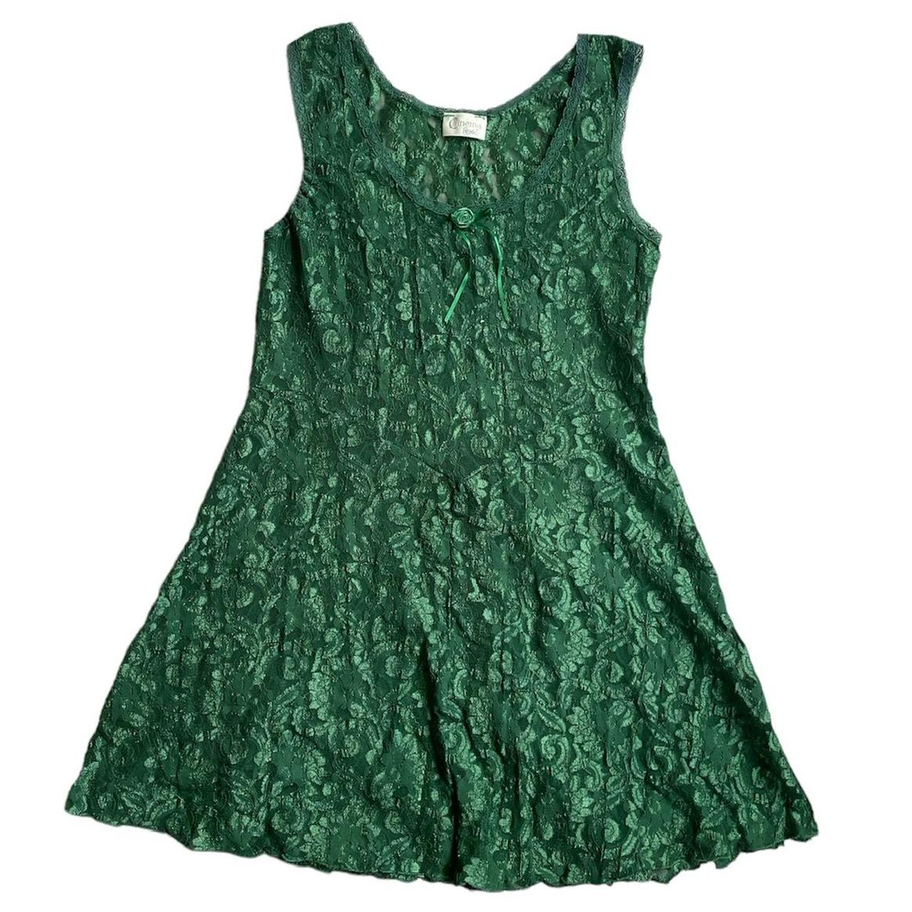 American Vintage Women's Green Dress | Depop