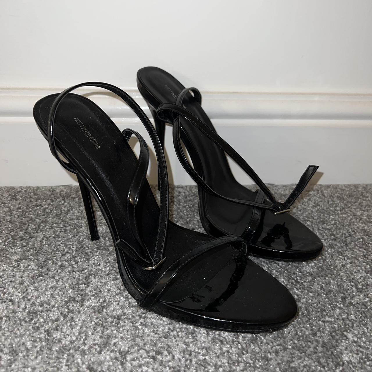 Pretty Little Thing Black Stiletto Heels #PLT #Black... - Depop