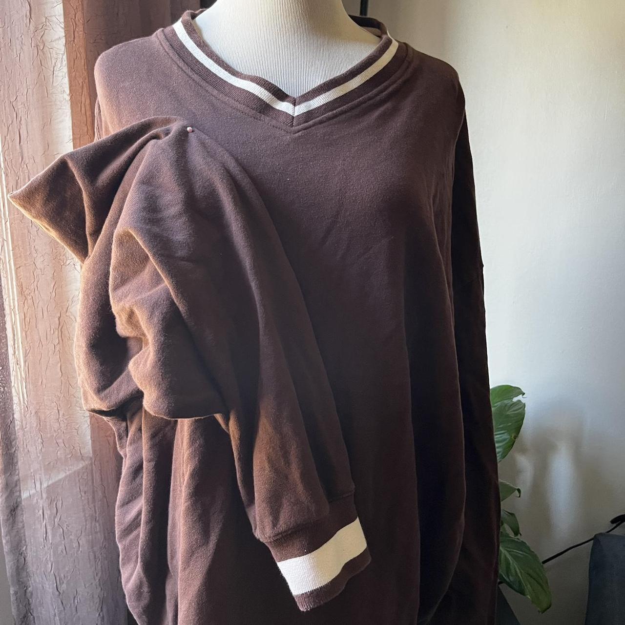 Brown Brandy Melville Oversized Erica... - Depop