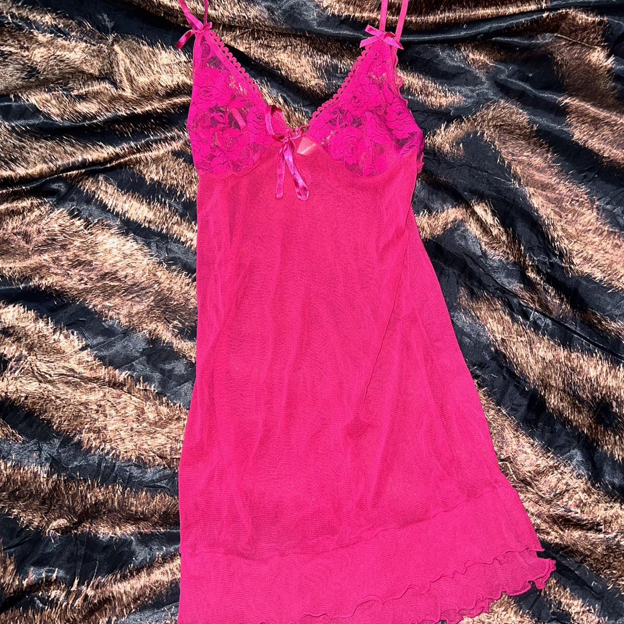 Hot pink sheer lingerie top🩷 #pinklingerie #lingerie... - Depop