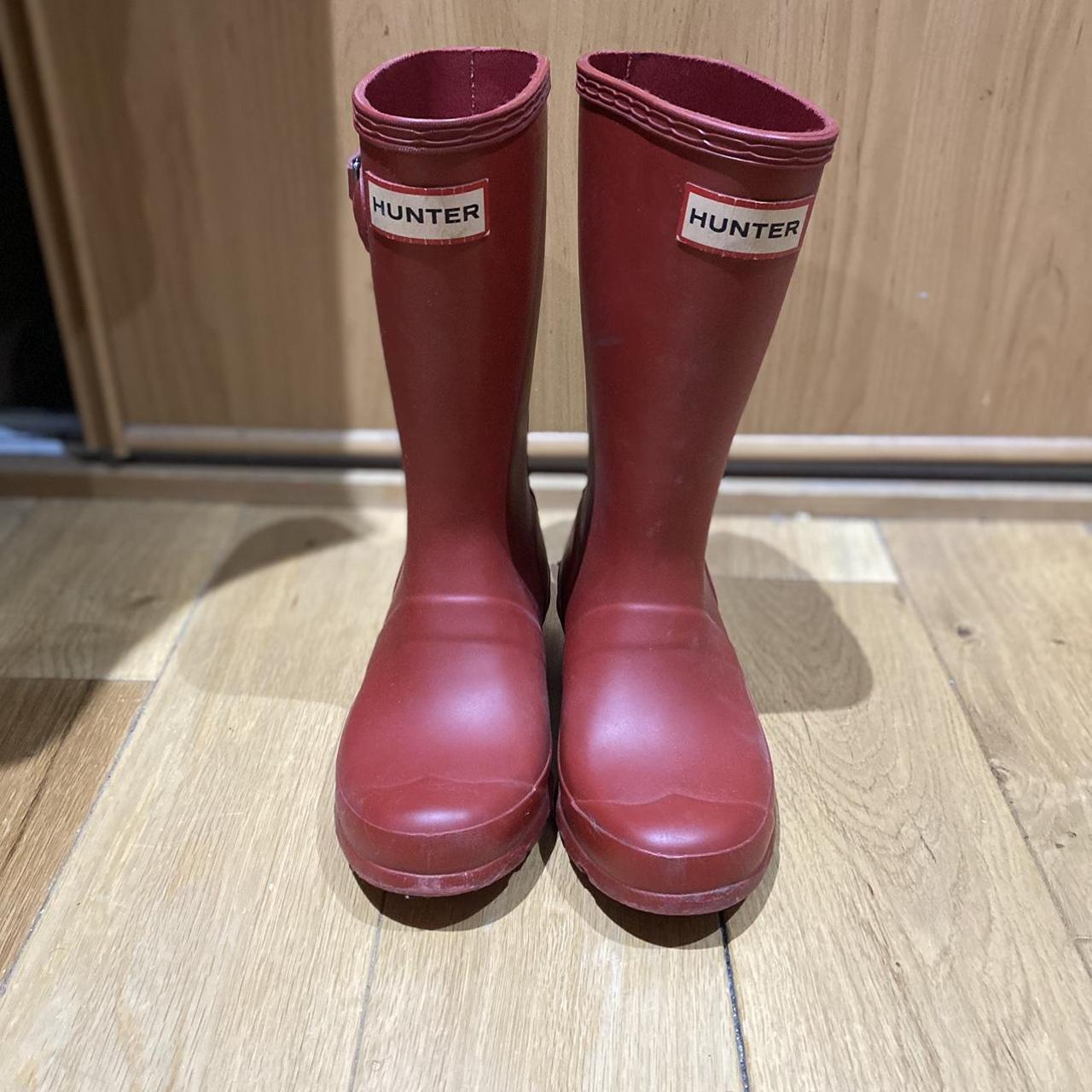 Hunter wellies Kids UK12, used Listed in other... - Depop