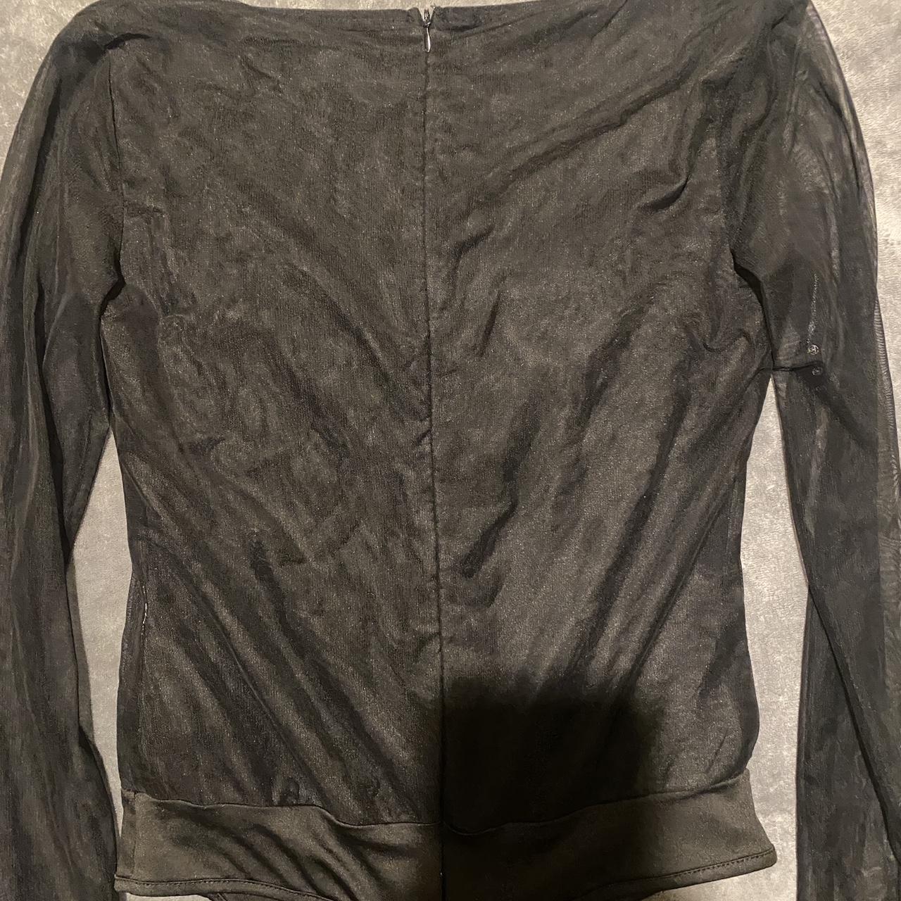 Black mesh bodysuit Only worn twice, bodice isn’t... - Depop