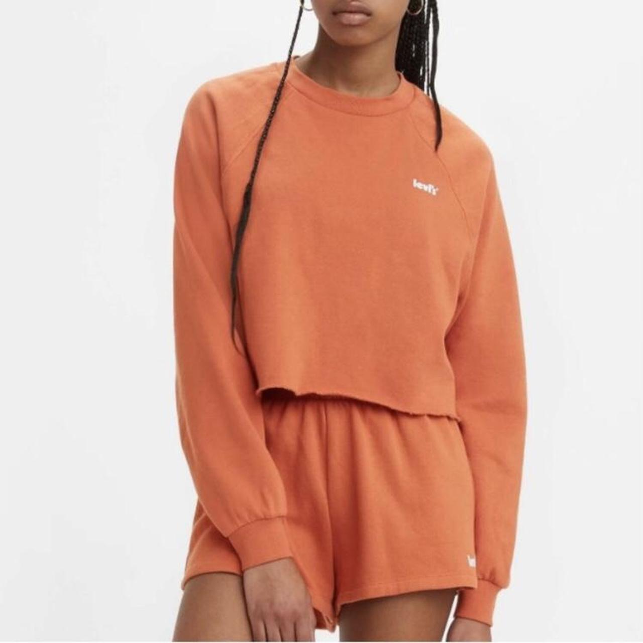 Levi's Women's Orange Sweatshirt | Depop