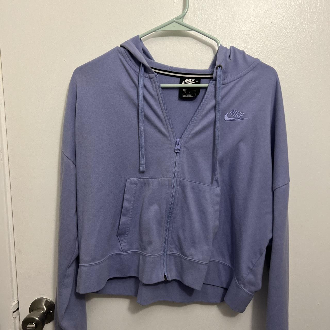 Pastel purple nike cropped zip Super cute Depop
