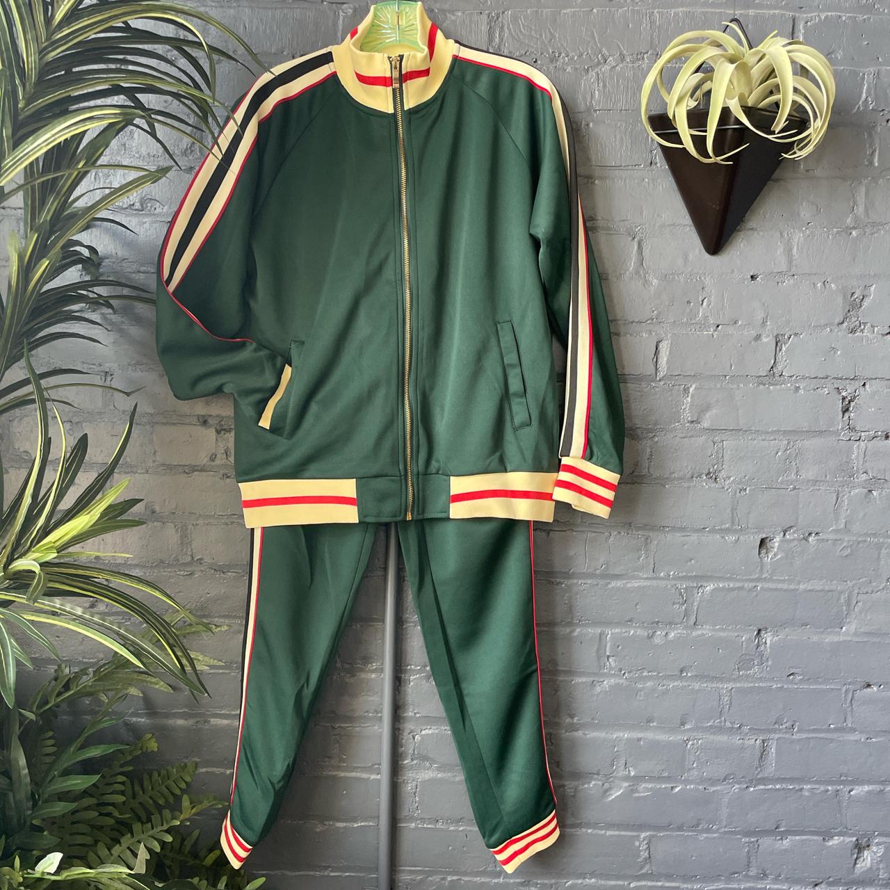 Green and red tracksuit online