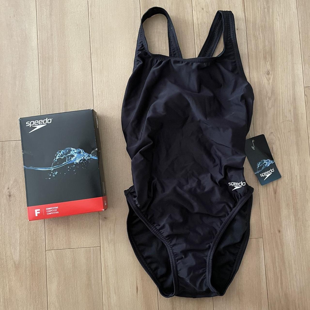 New Speedo Pro Lt Super Back Swimsuit Black Size 6 Depop