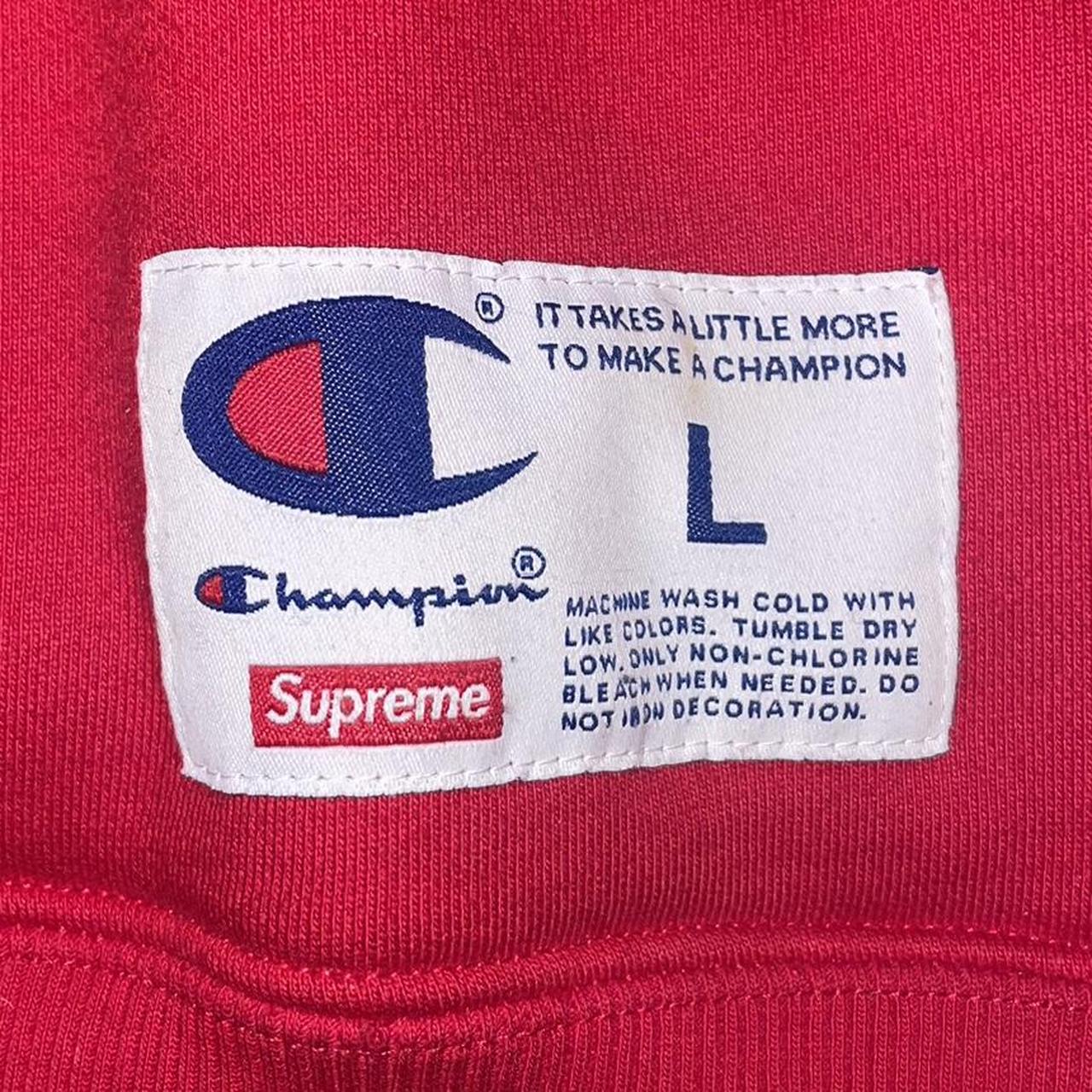 Supreme X Champion Hoodie Size - L - Great - Depop