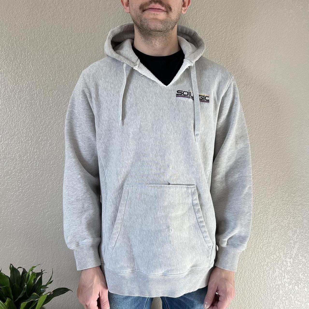 Sport Tek heavyweight pullover hoodie. Heather gray... Depop