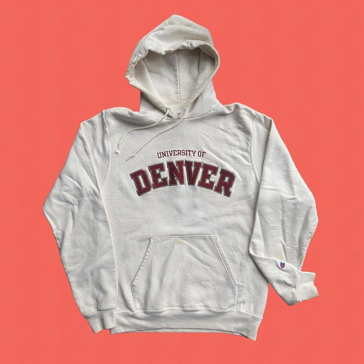 Champion Men's Cream Hoodie Depop