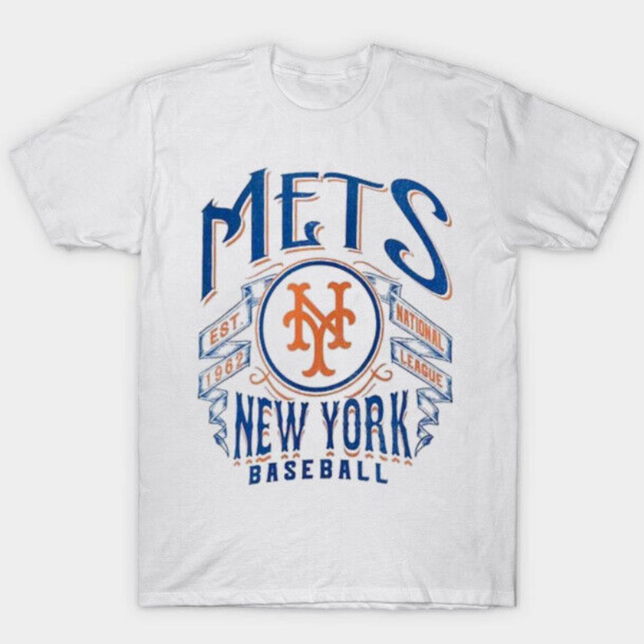 Vintage 90s MLB New York Mets Shirt, New York Mets EST 1962 Shirt