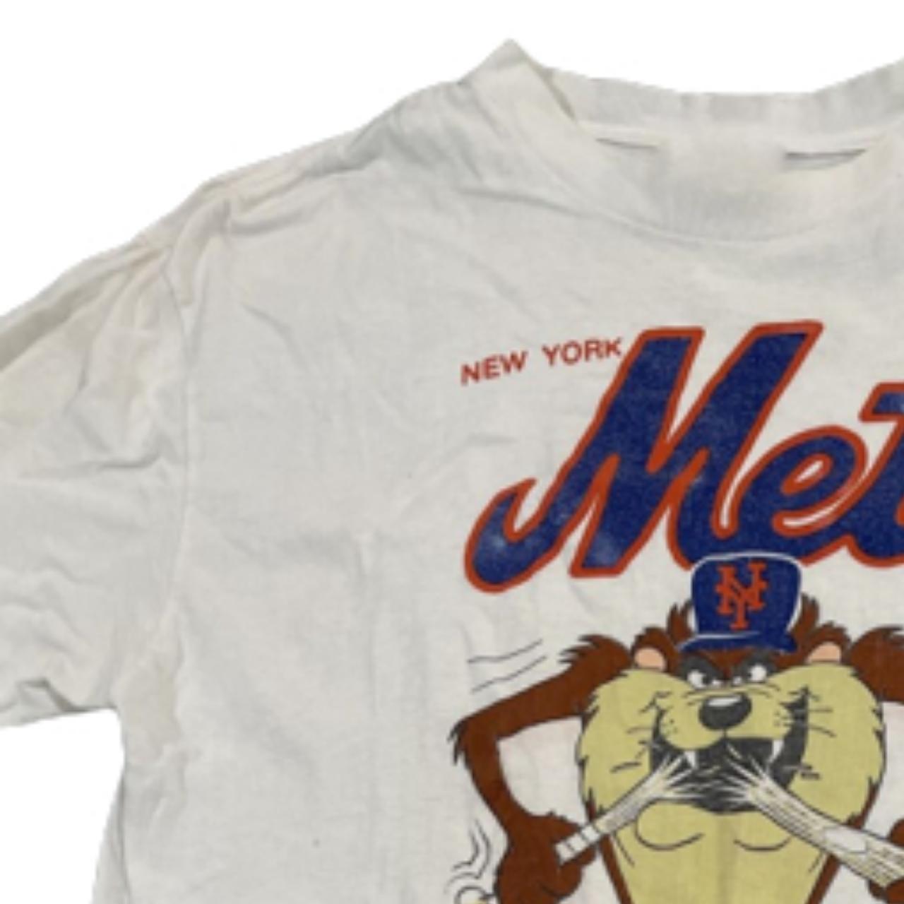 Gildan, Shirts, Vintage New York Mets Looney Tunes Taz Shirt New York Mets  Shirt Mlb Baseball