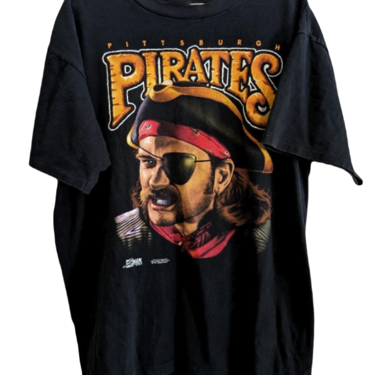 Pittsburgh pirates t-shirt black large gildan men