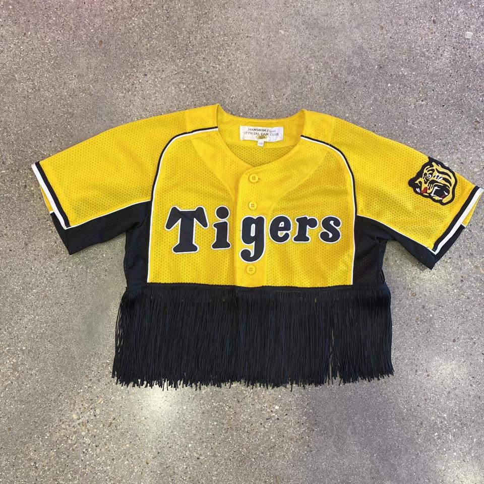 Vintage Hanshin Tigers Supporters Baseball Jersey Mizuno Size 