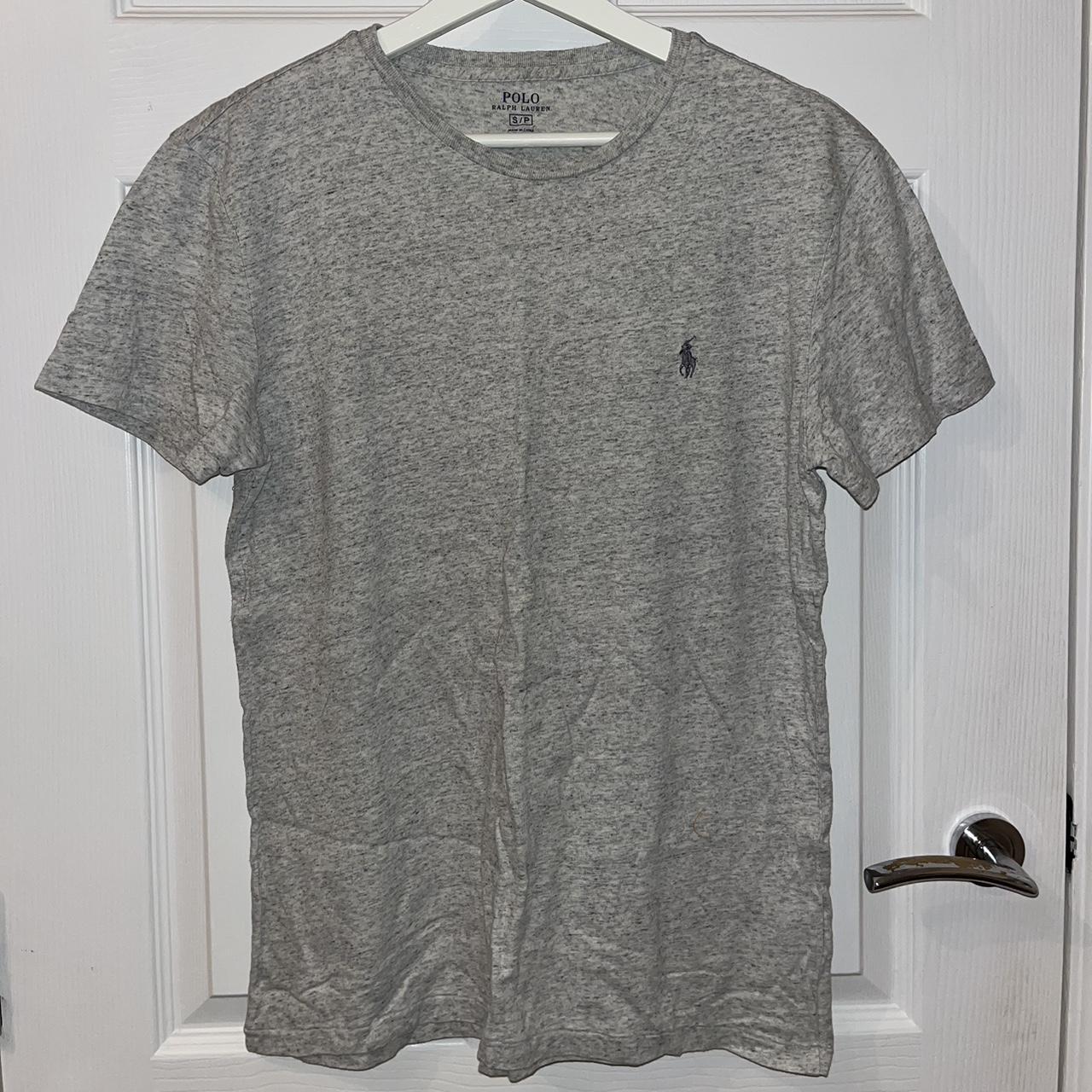 Grey Polo Ralph Lauren t-shirt Only worn once... - Depop