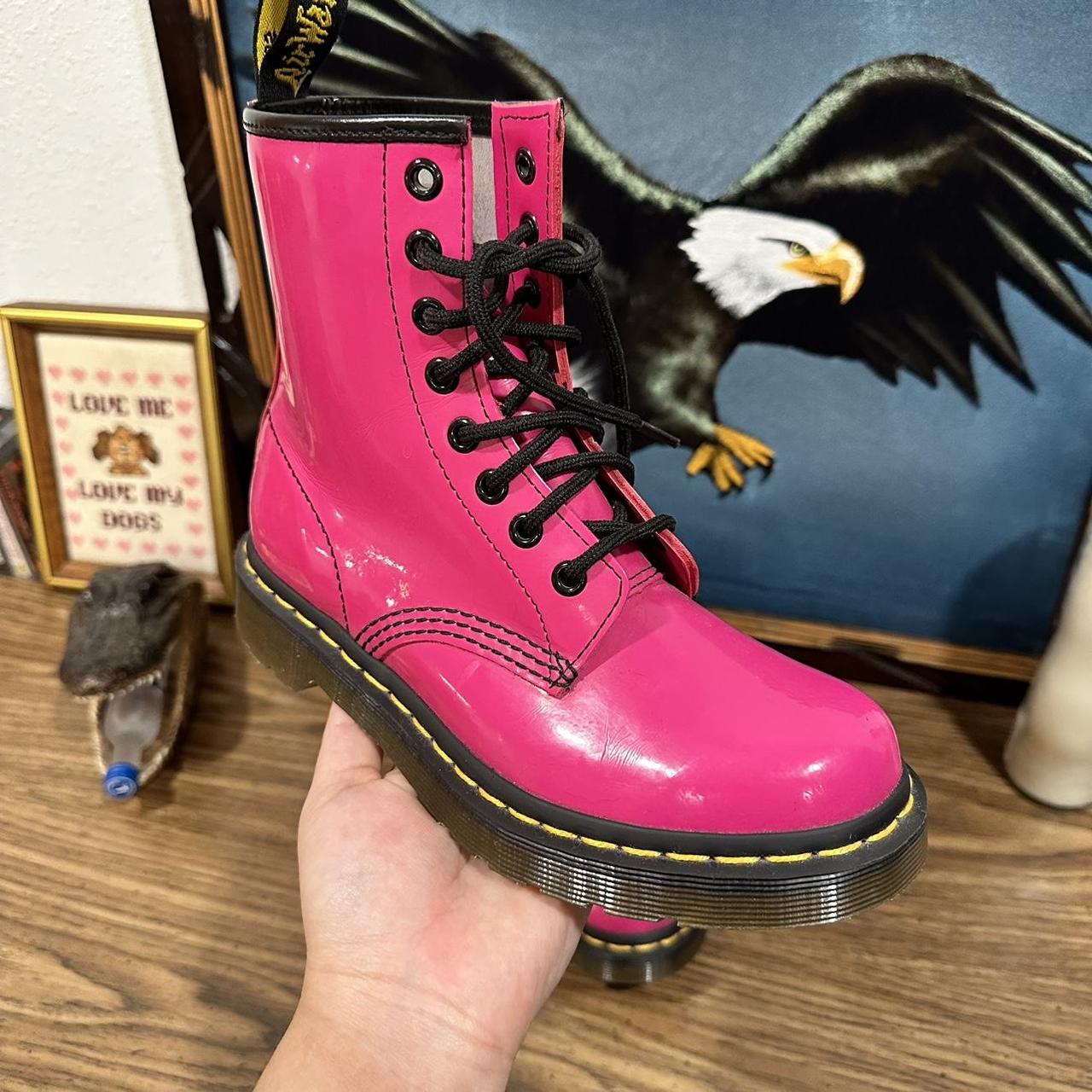 Hot pink doc store martens