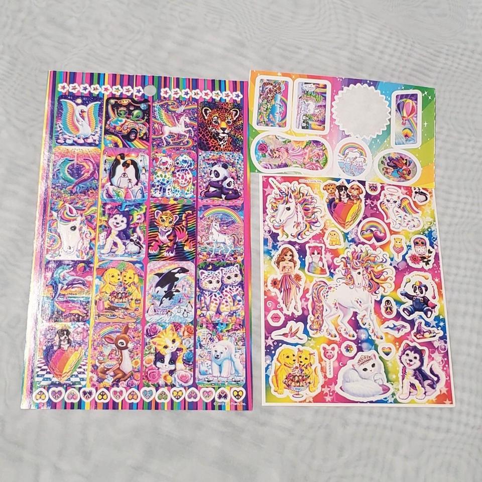 LISA FRANK STICKERS - 80+ stickers on this sheet - - Depop