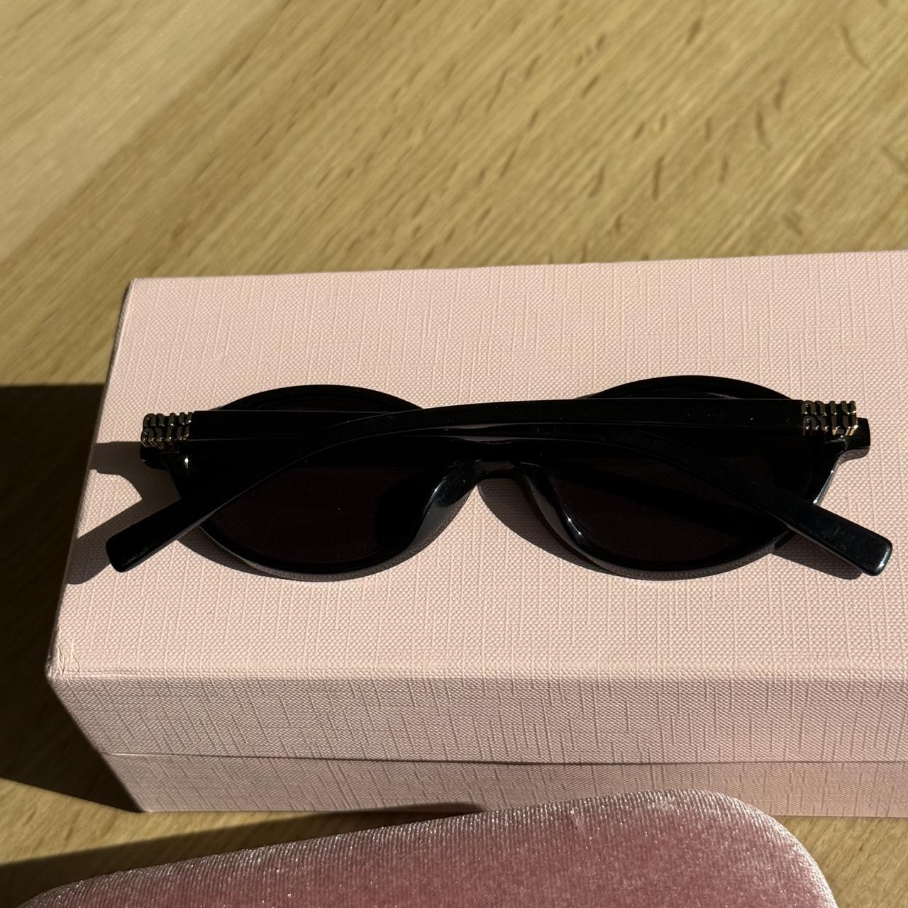 Miu Miu Women's Round Sunglasses - Pink – Miu Miu… - image 3