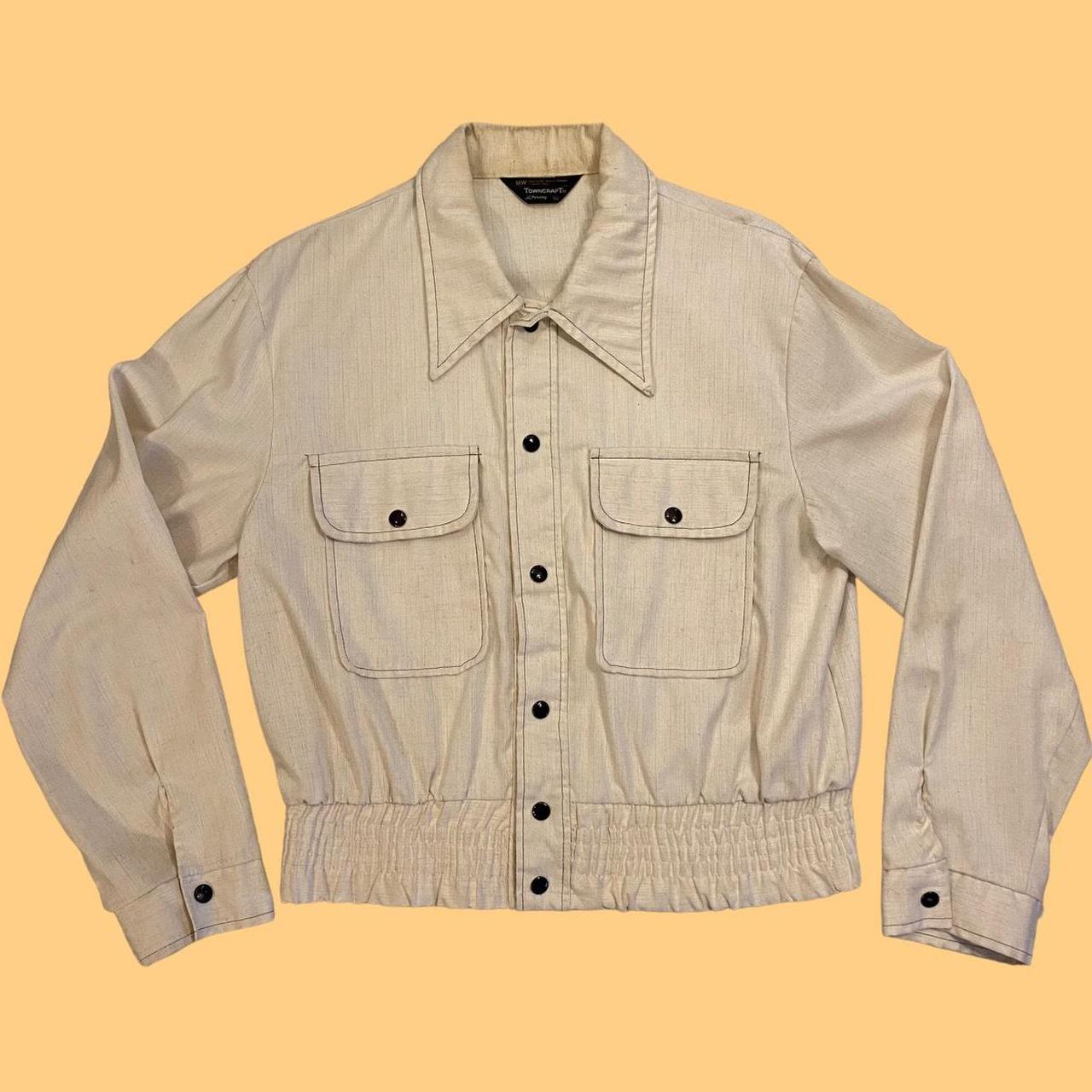 JCPenney Men's White and Cream Jacket Depop