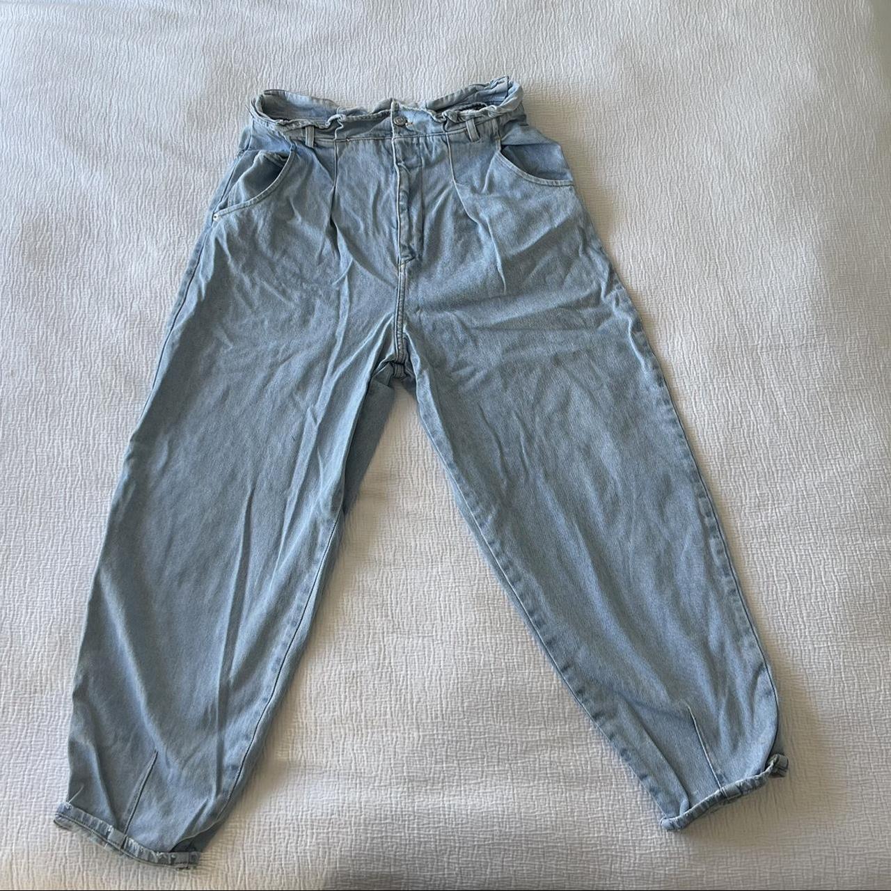 ASOS Paper bag jeans Size 16 Very oversized in the... - Depop