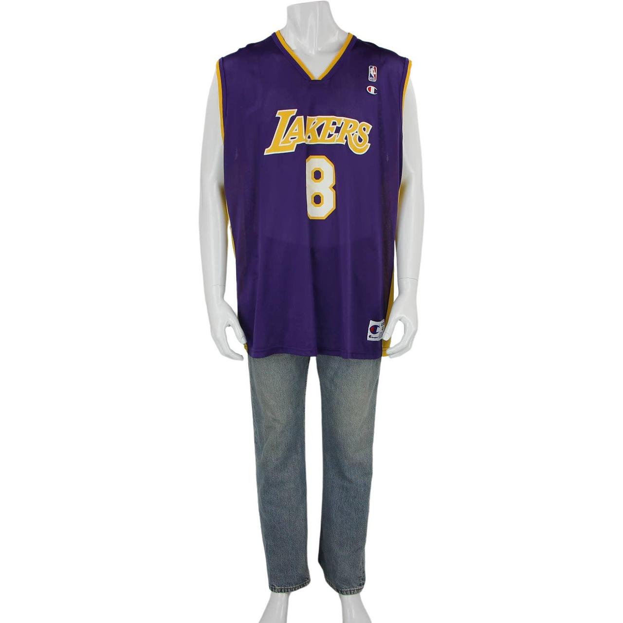 NBA LA LAKERS CROPPED BASKETBALL JERSEY IN - Depop