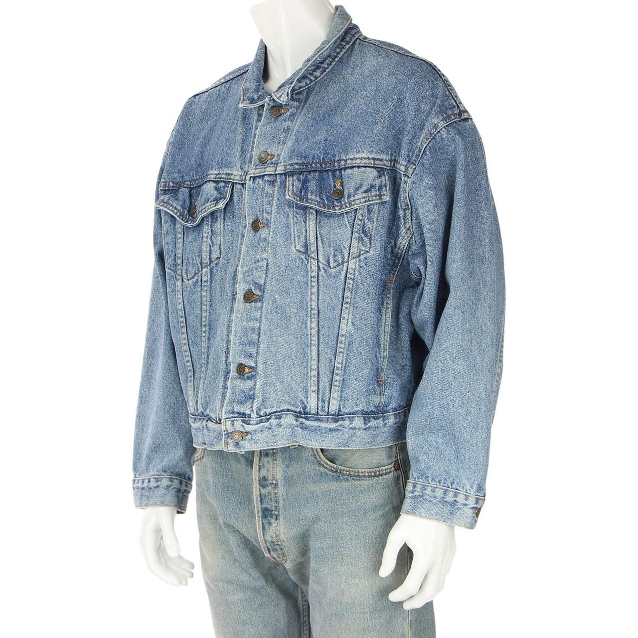 90s 80s Vintage Levis Trucker Hipster Rocker Rock...