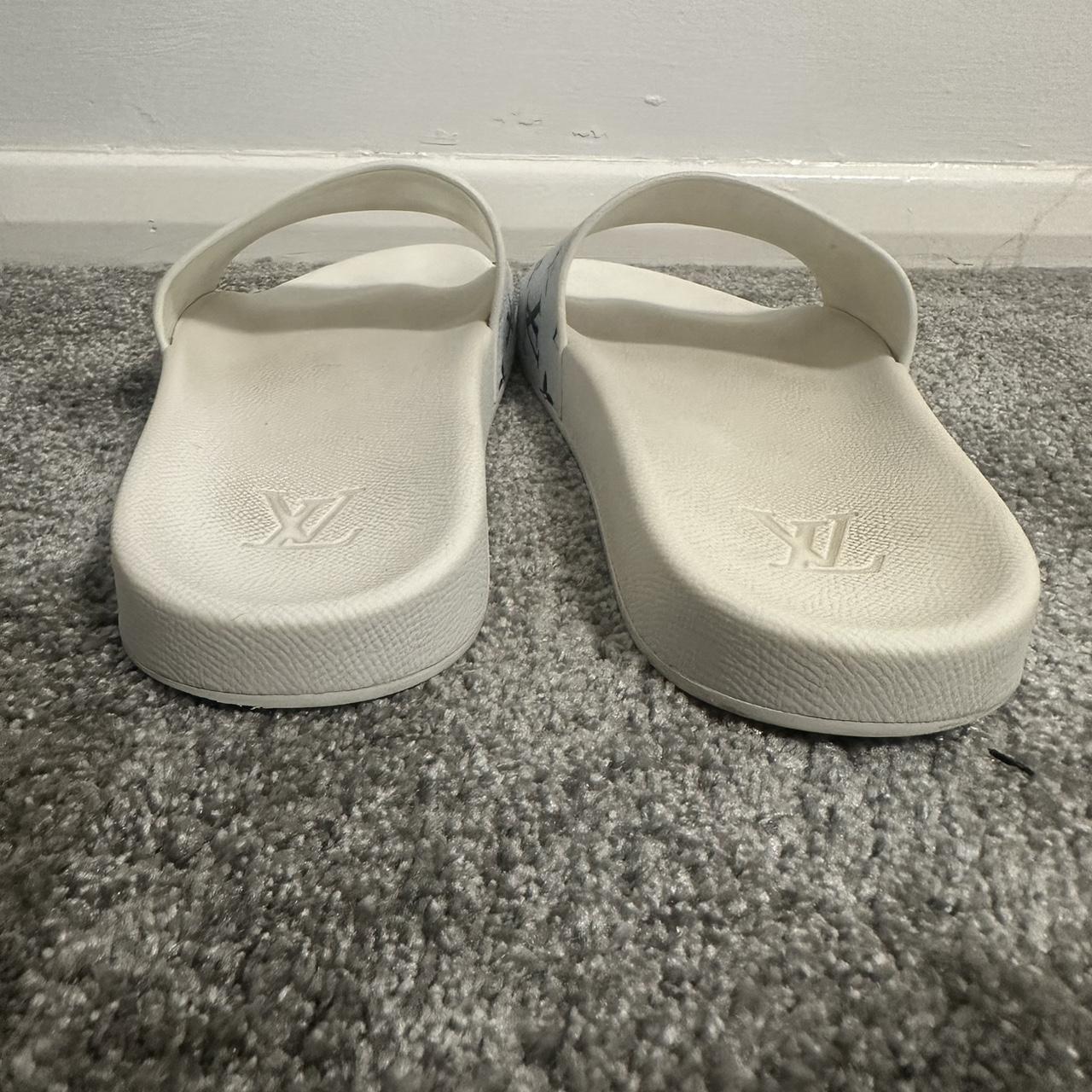 Louis Vuitton White Slides