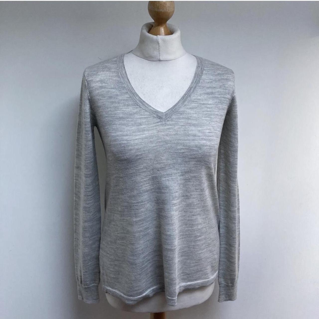 The White Company Jumper Size Small Grey Long... - Depop