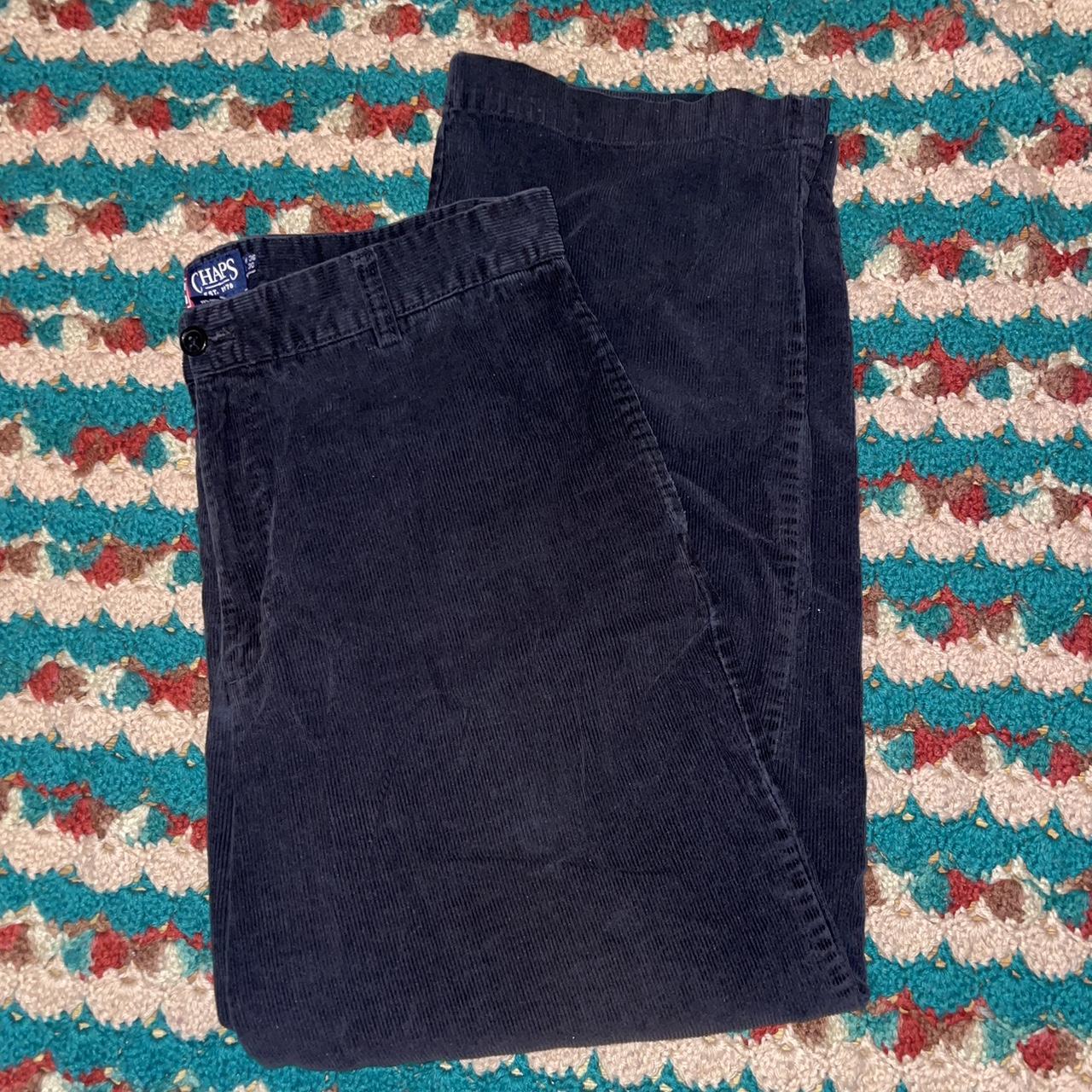 Chaps Men's Black Trousers Depop