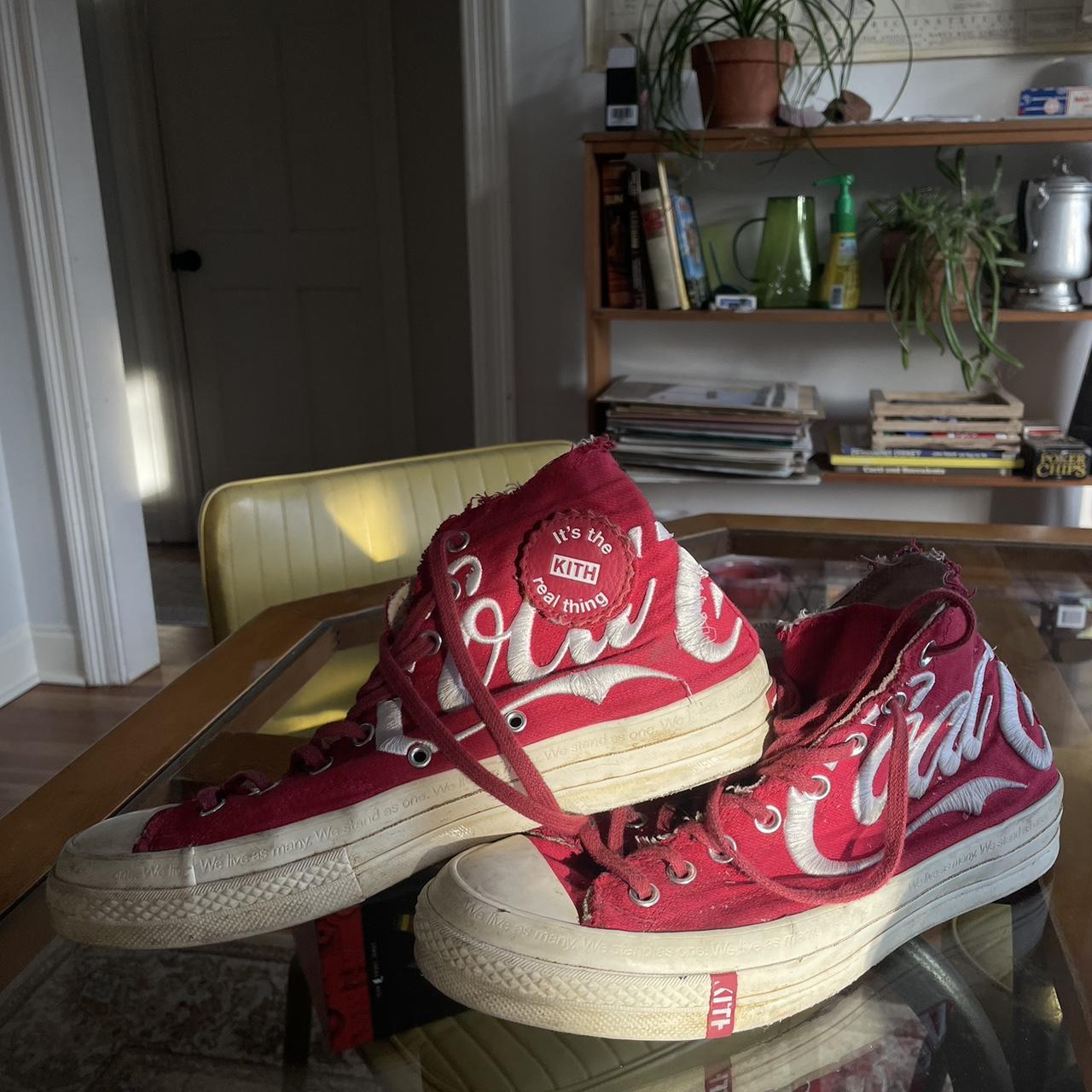 Coca-Cola x kith x Converse All-Star 70 hi worn in... - Depop